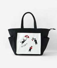 ピコ刺繍カートバッグ（ブラック）