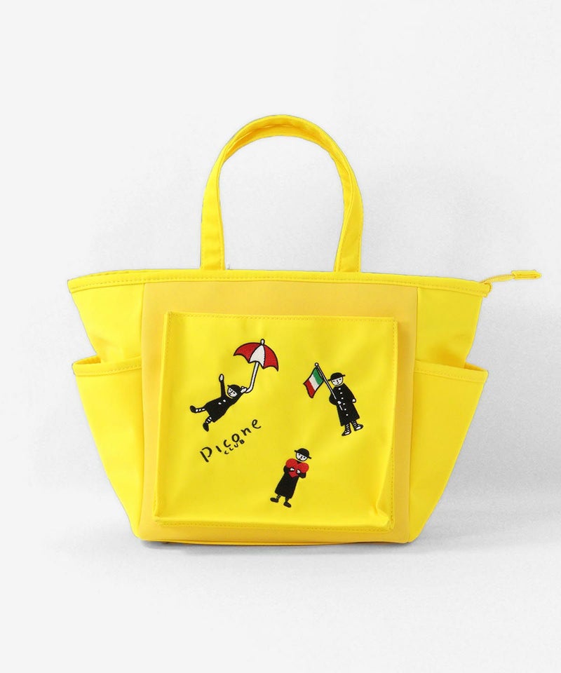 ピコ刺繍カートバッグ（イエロー）