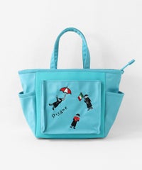 ピコ刺繍カートバッグ（ブルー）