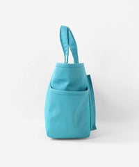 ピコ刺繍カートバッグ横（ブルー）