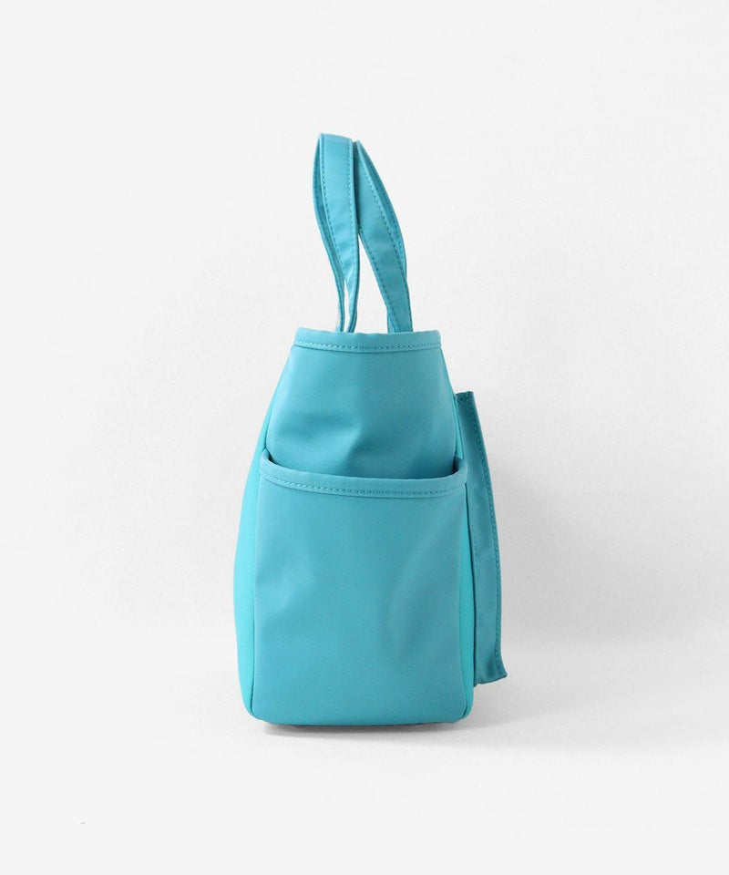 ピコ刺繍カートバッグ横（ブルー）