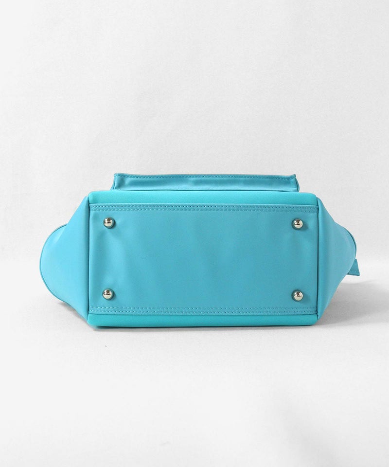 ピコ刺繍カートバッグ底面（ブルー）