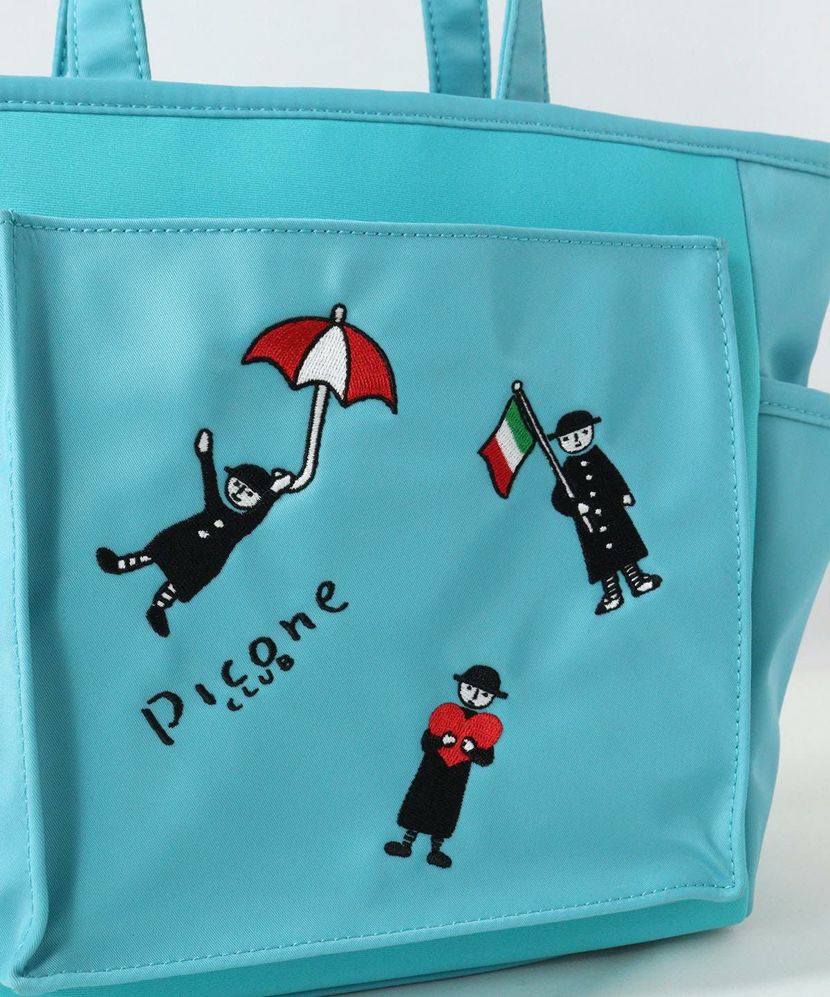 キャラクターワッペン部分（ブルー）