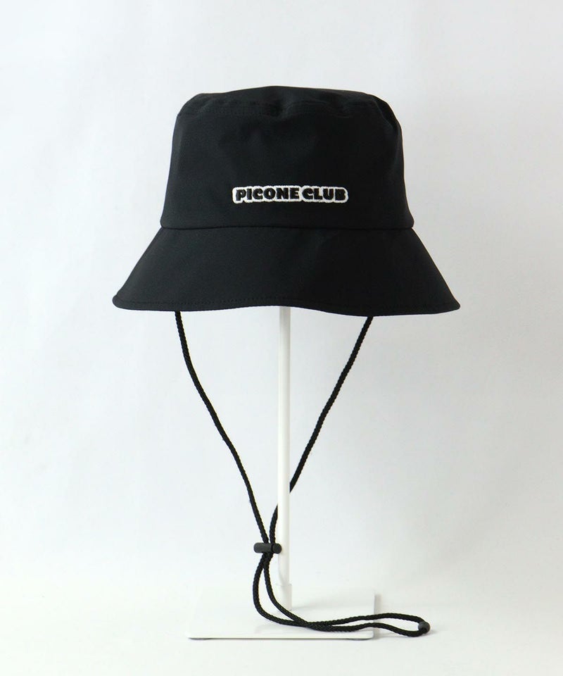 刺繍バケットハット ロゴ面（ブラック）