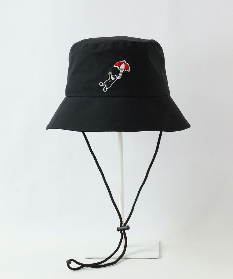 刺繍バケットハット（ブラック）