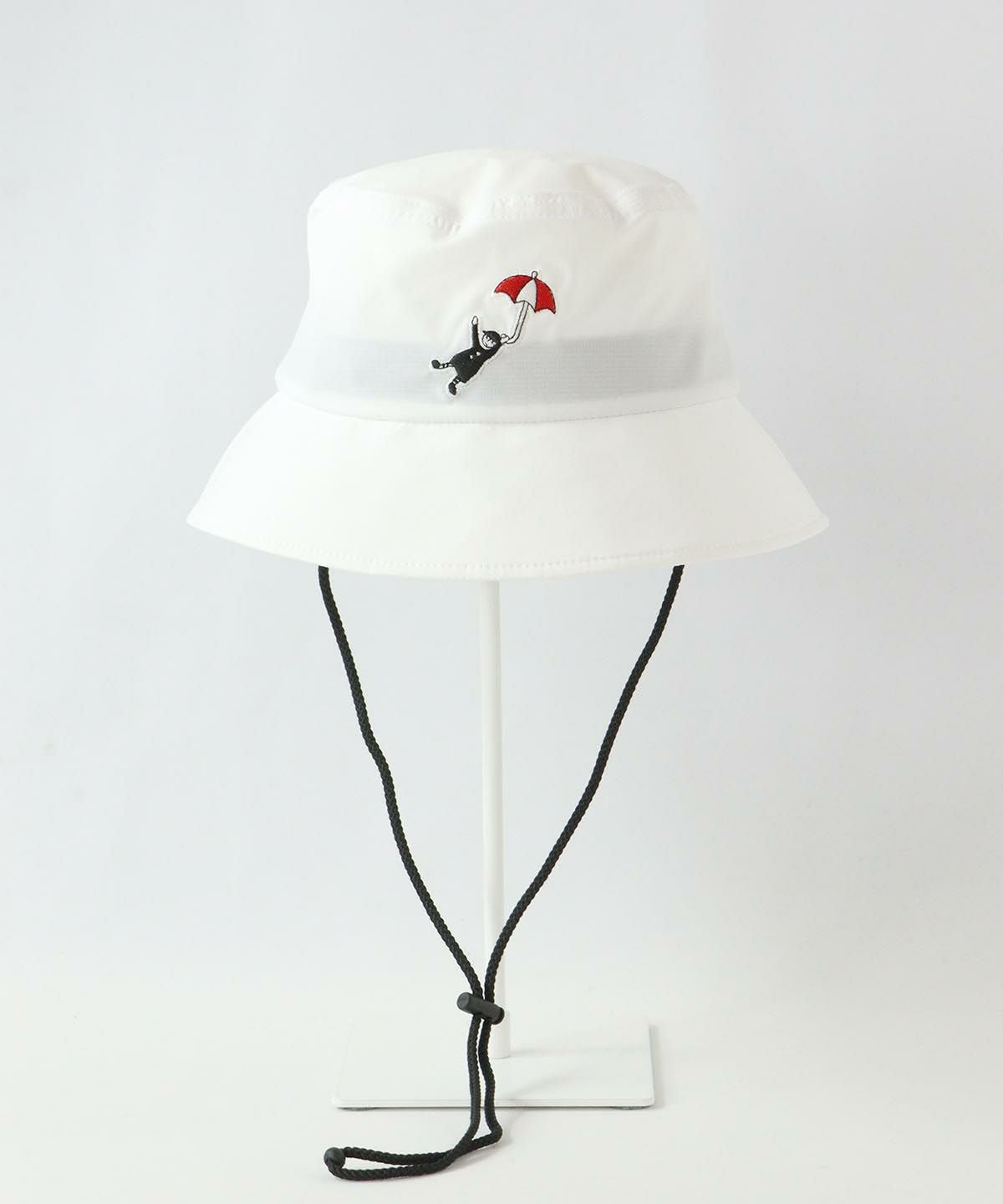 刺繍バケットハット（ホワイト）