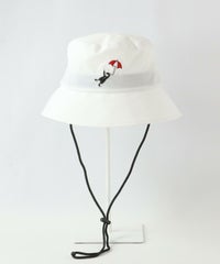 刺繍バケットハット（ホワイト）