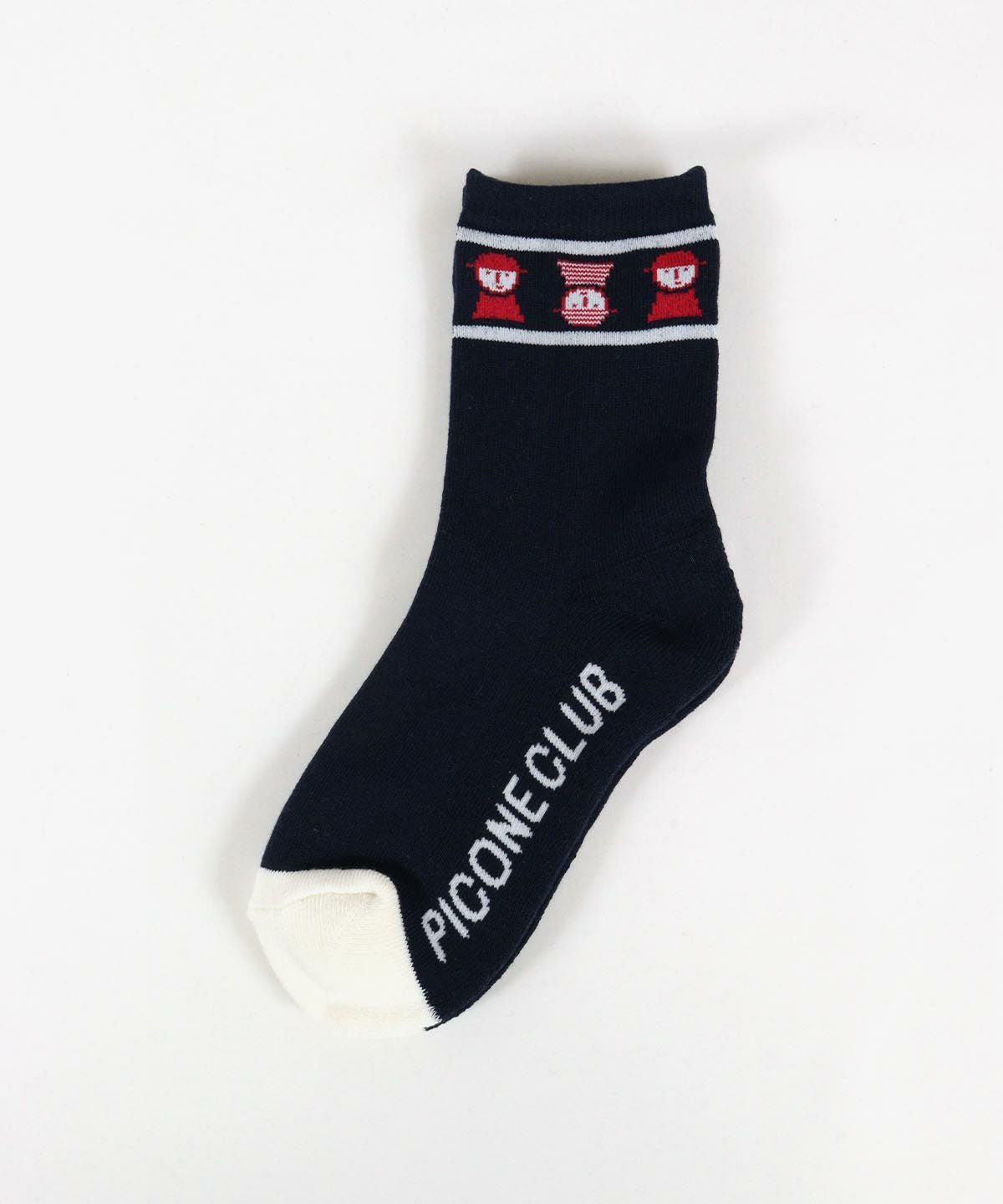 ピコ配色ソックス(ネイビー)