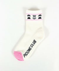 ピコ配色ソックス(ホワイト)