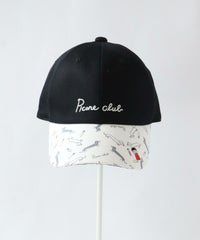 DOG柄キャップフロント（ブラック）