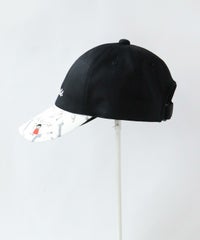 DOG柄キャップサイド（ブラック）