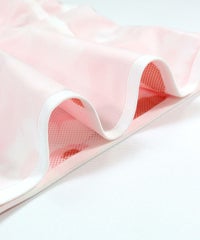 生地アップ（ホワイト×レッド）