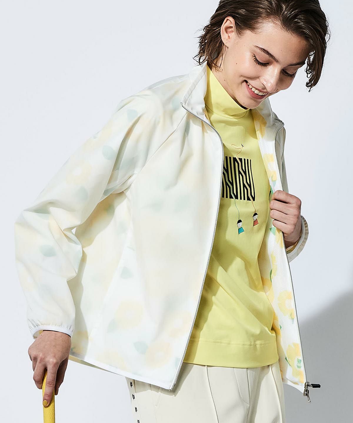 モデル画像（ホワイト×イエロー）