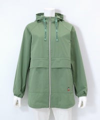 冷感UVフーディージップブルゾン（グリーン）