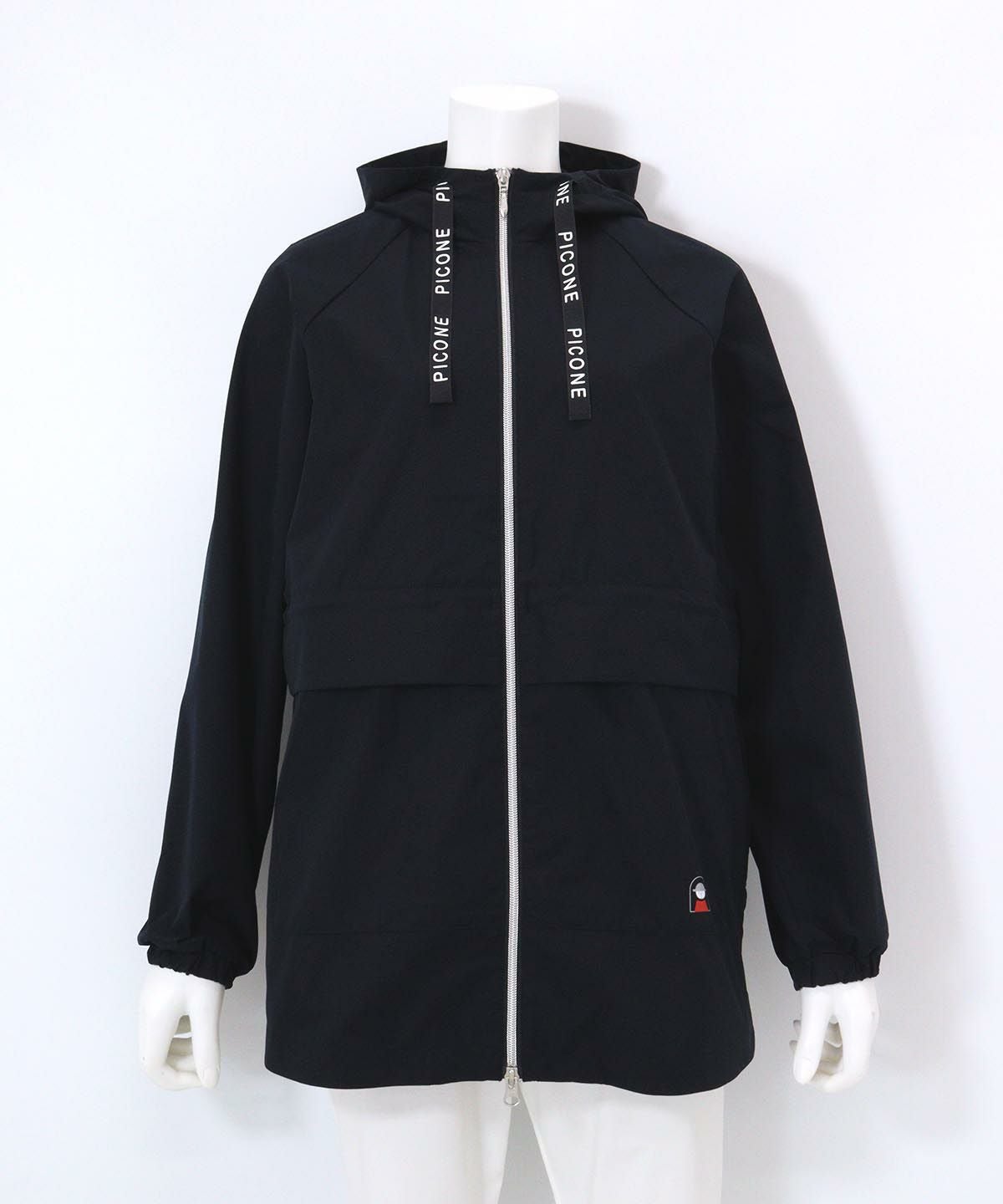 冷感UVフーディージップブルゾン（ネイビー）