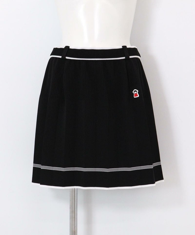 ニットプリーツスカート(ブラック)