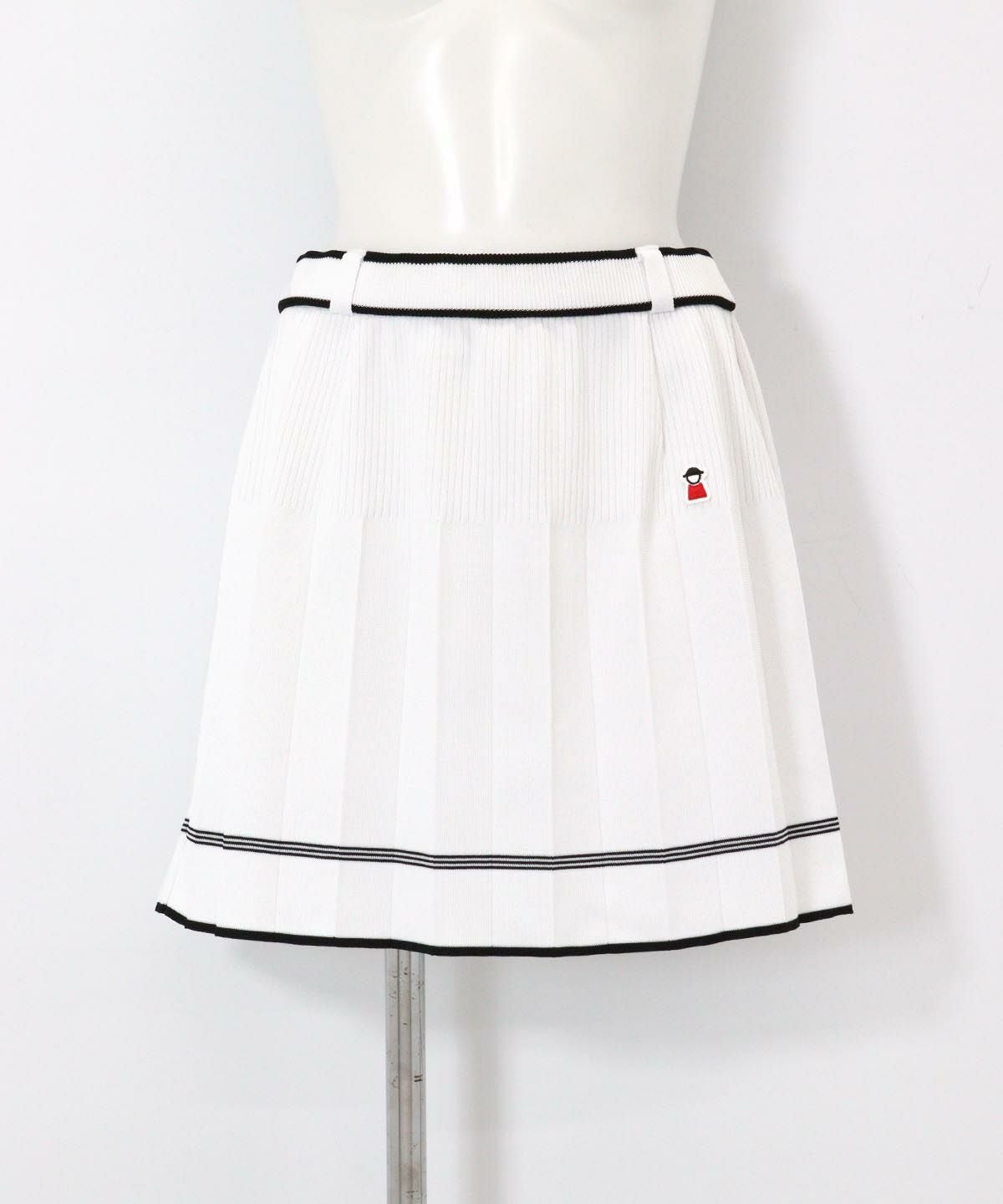 ニットプリーツスカート(ホワイト)