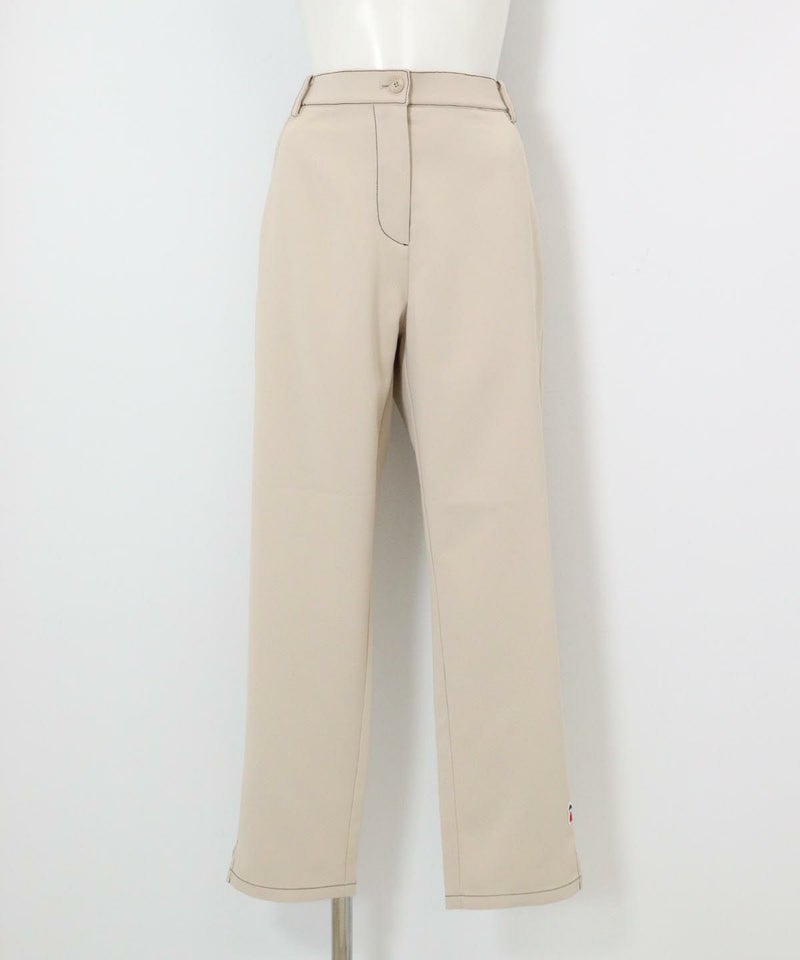 裾ステッチパンツ（ベージュ）