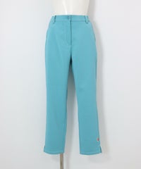 裾ステッチパンツ（ライトブルー）