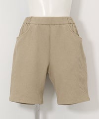 ワッフル地ハーフパンツ（ベージュ）