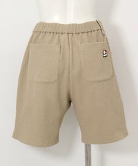 ワッフル地ハーフパンツ（ベージュ）