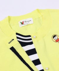 首元デザインアップ部分（イエロー）