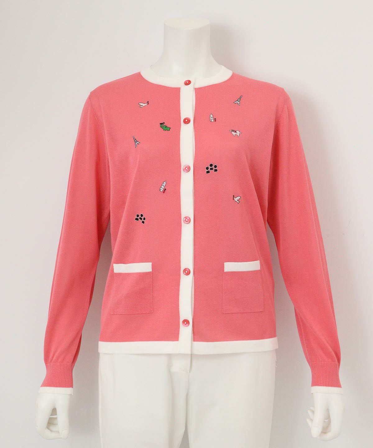 刺繍カーディガン（ピンク）