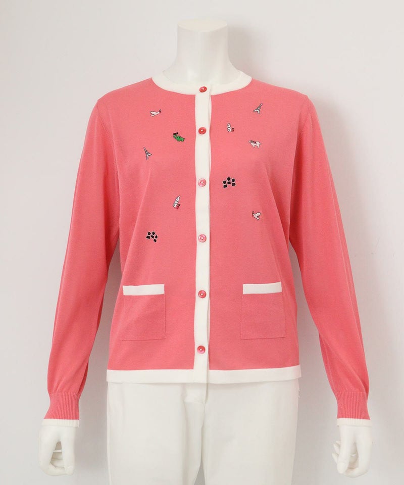 刺繍カーディガン（ピンク）