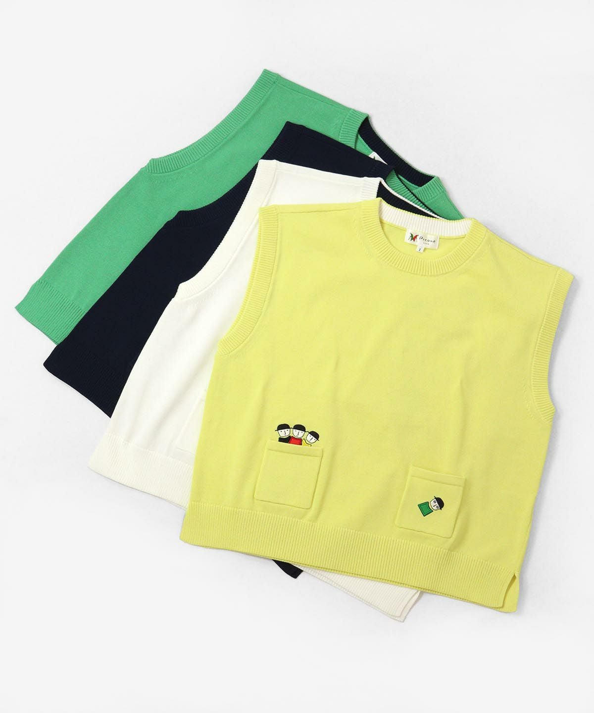 コットン混刺繍ニットベスト|ピッコーネクラブ-アウトレット- - ゴルフ
