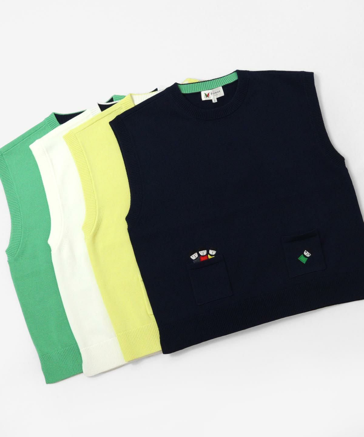 コットン混刺繍ニットベスト|ピッコーネクラブ-アウトレット- - ゴルフ