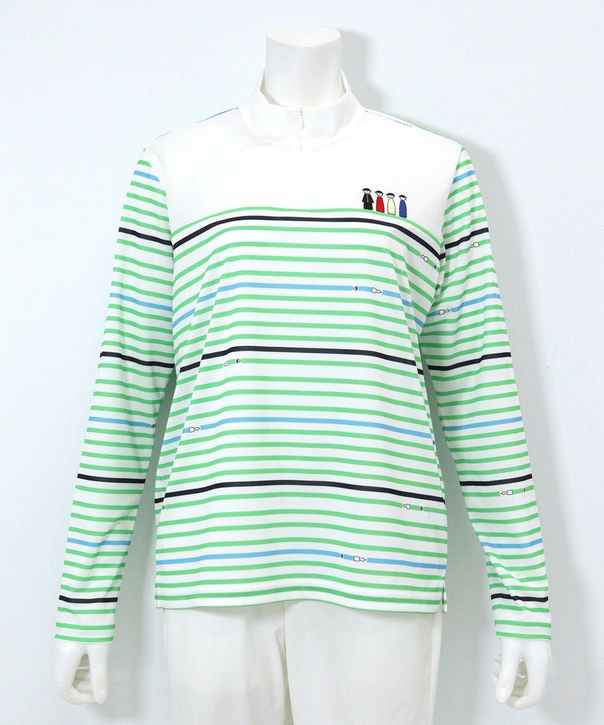 マルチボーダープルオーバー（ライトグリーン）