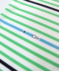 万年筆ボーダー（ライトグリーン）