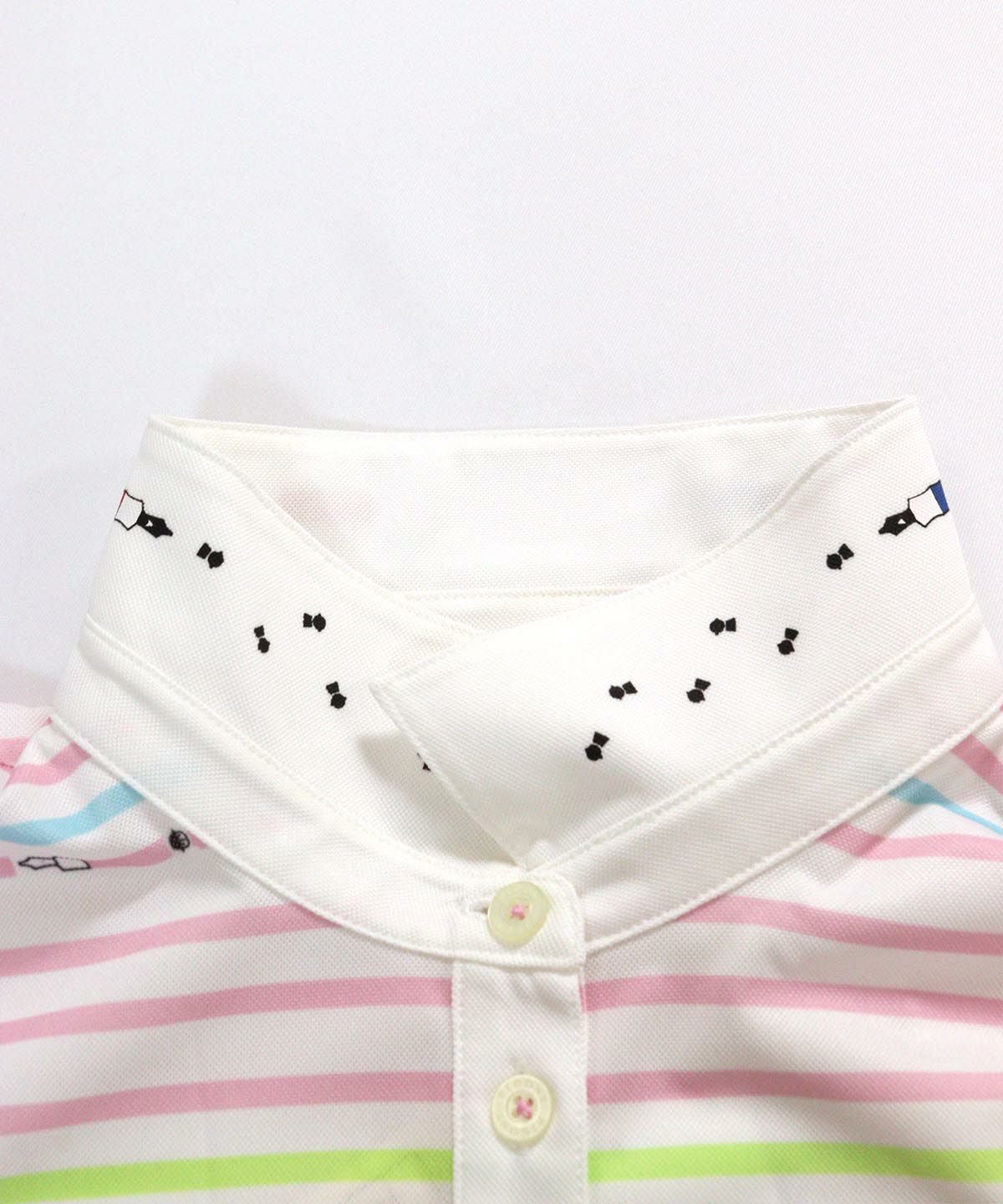 衿裏のプリント（ピンク）