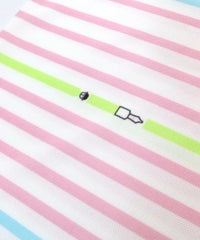 万年筆ボーダー（ピンク）