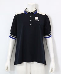 袖切替ポロチュニック（ネイビー）