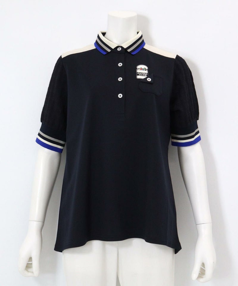 袖切替ポロチュニック（ネイビー）