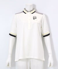 袖切替ポロチュニック（ホワイト）