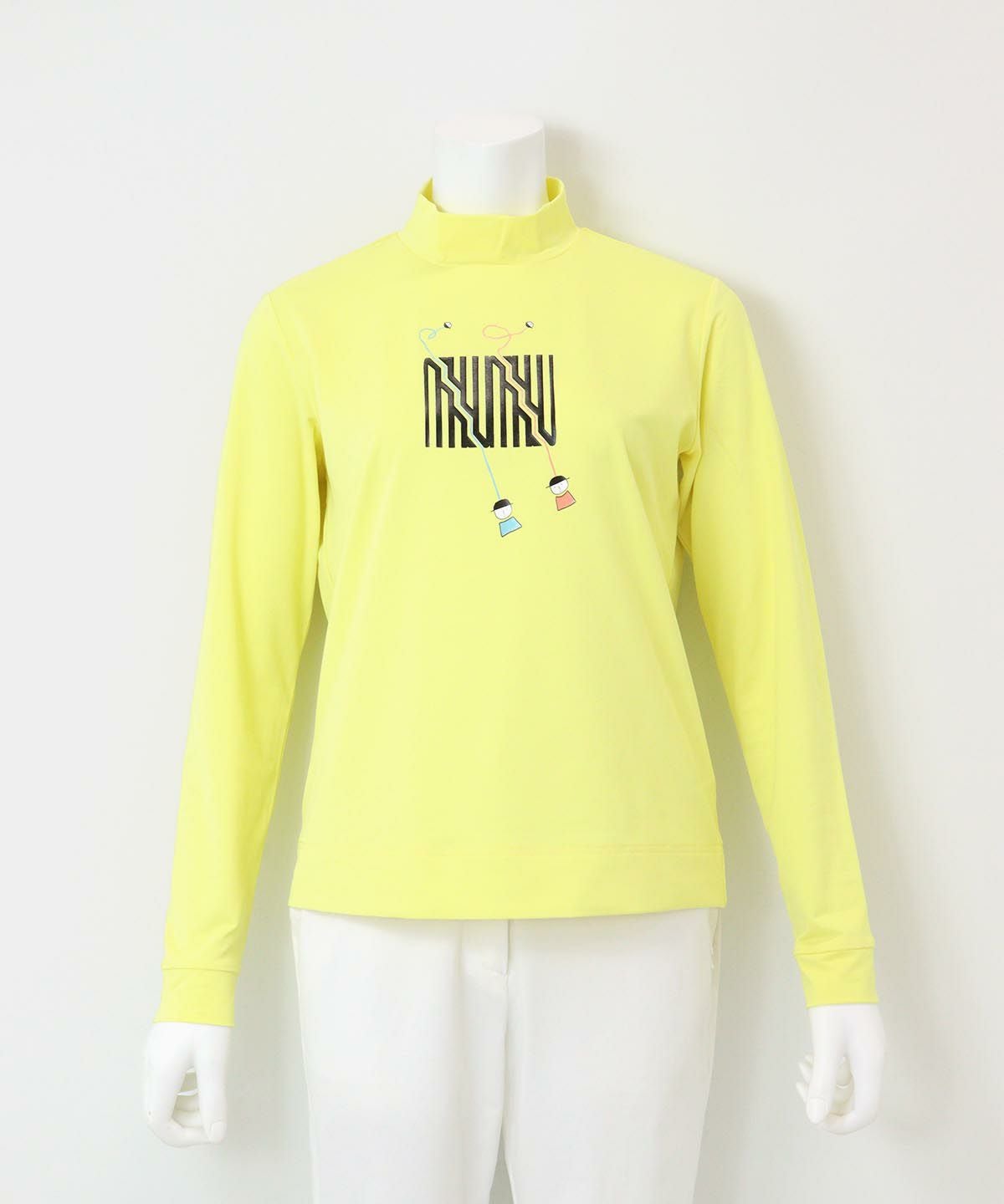 UV速乾ハイネックプルオーバー（イエロー）