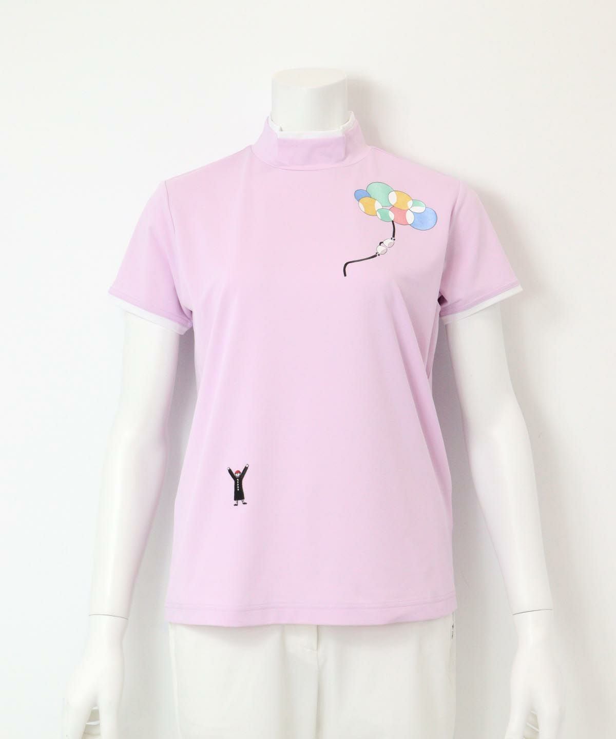 UV速乾プリントプルオーバー（ピンク）