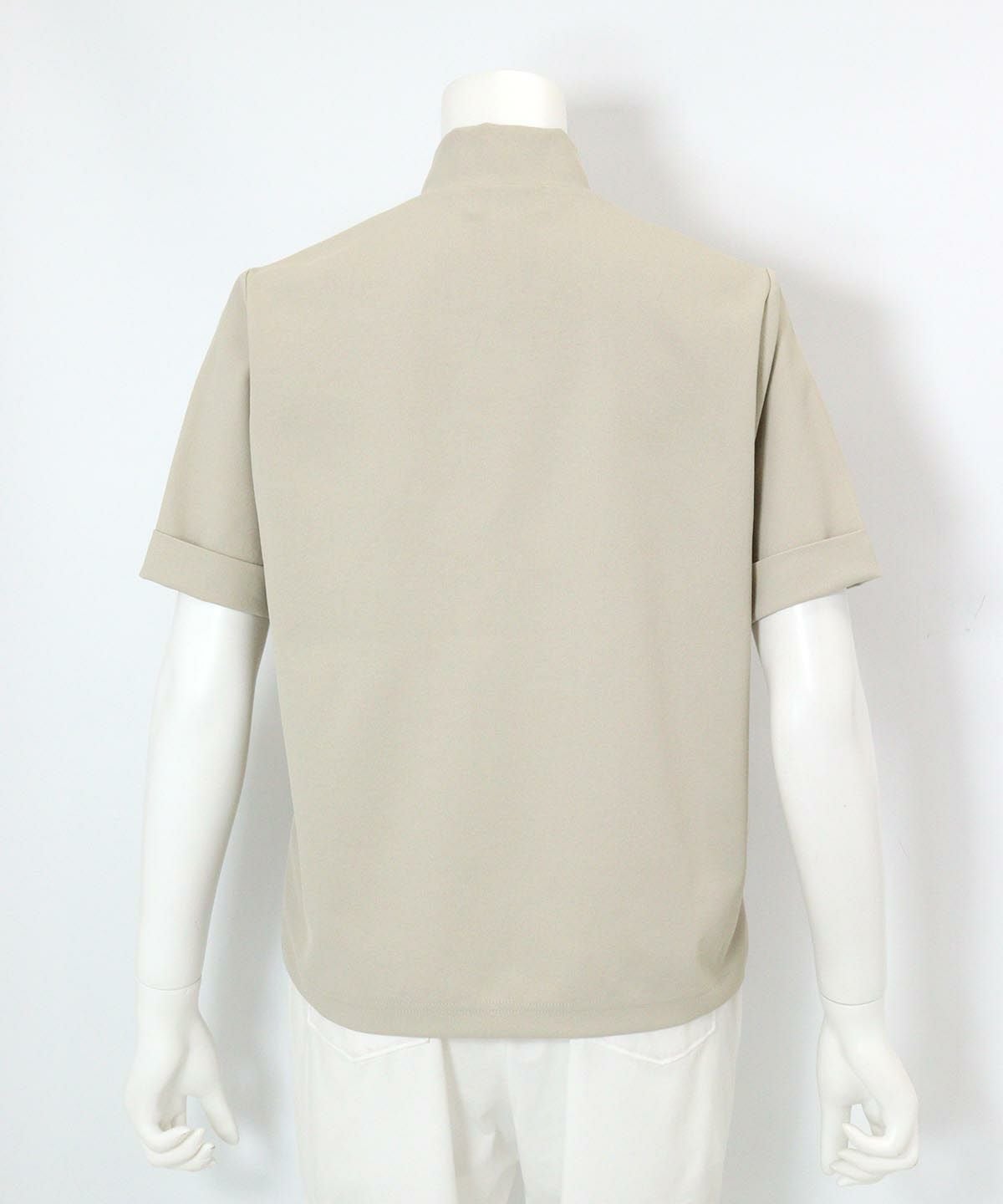 ハーフジップUVプルオーバー（ベージュ）