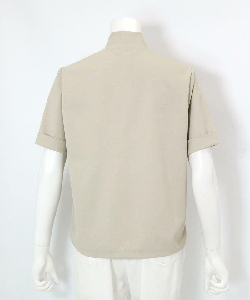 ハーフジップUVプルオーバー（ベージュ）