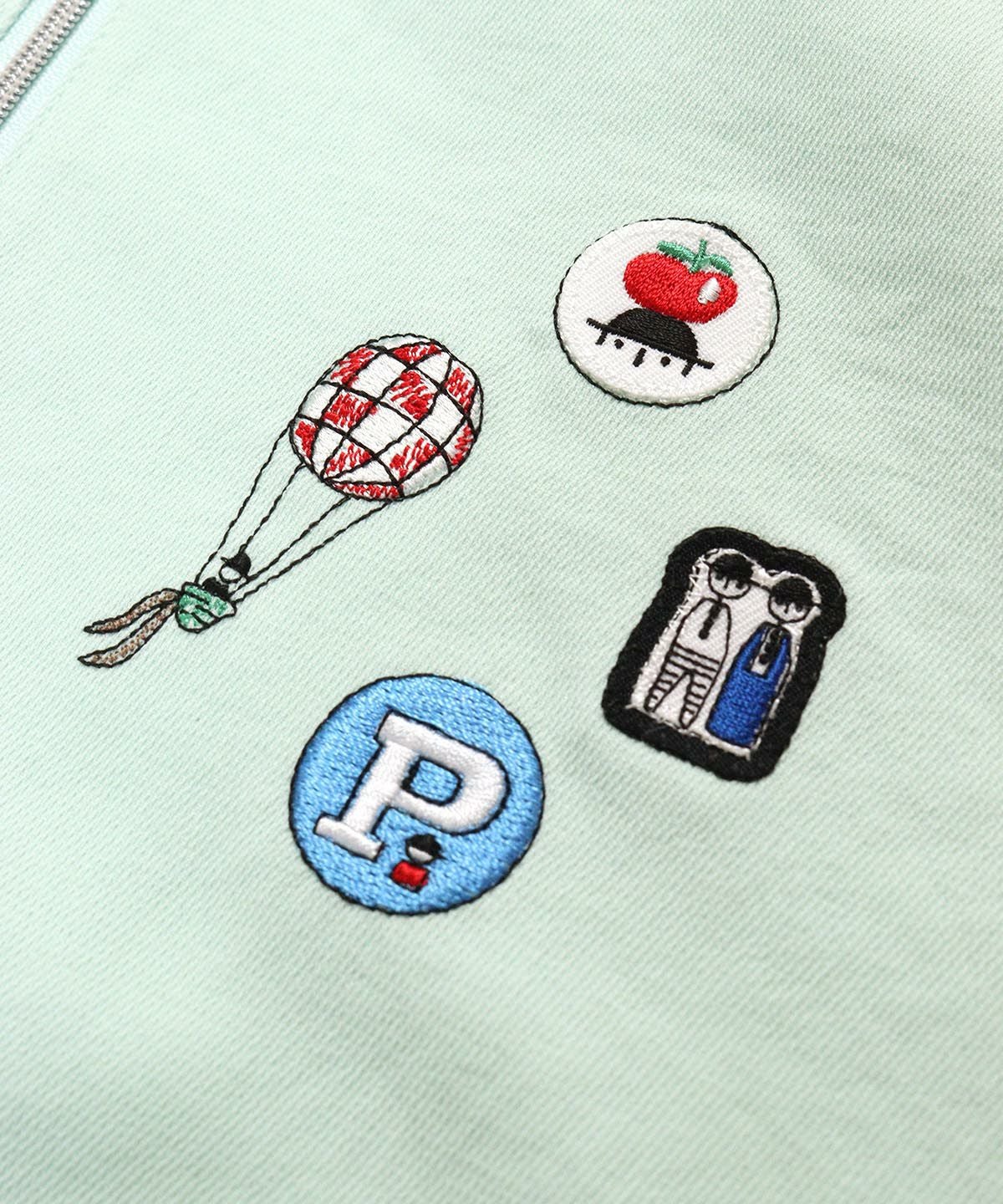 ミニ刺繍ワッペン（ライトグリーン）