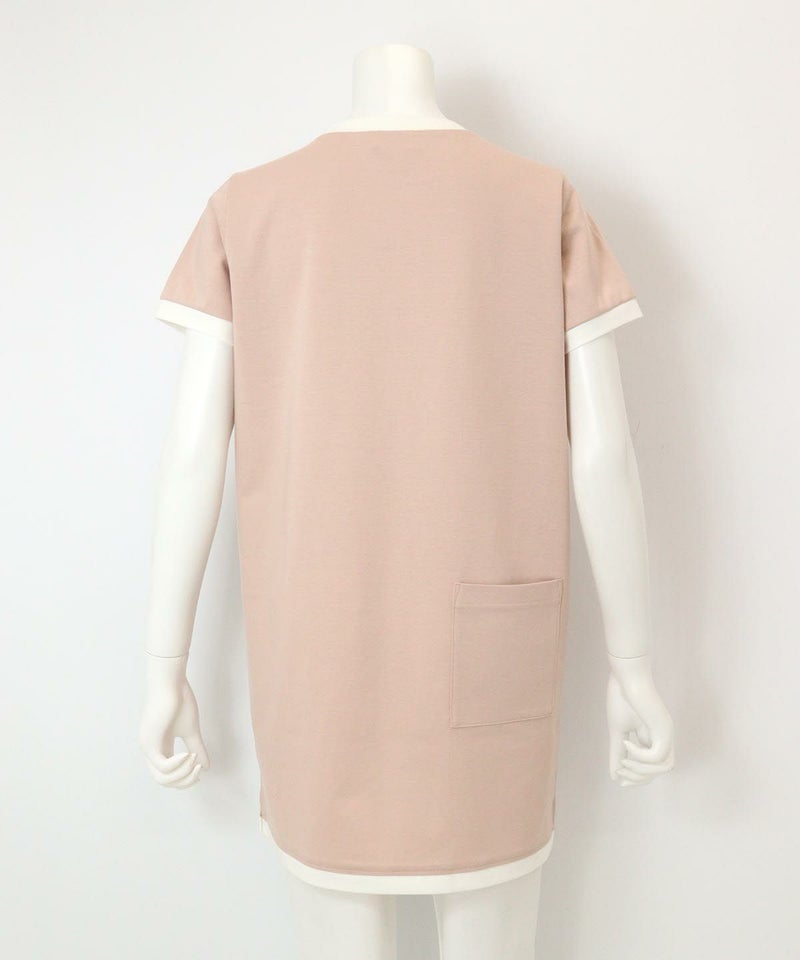 UVチュニック丈プルオーバー（ピンク）