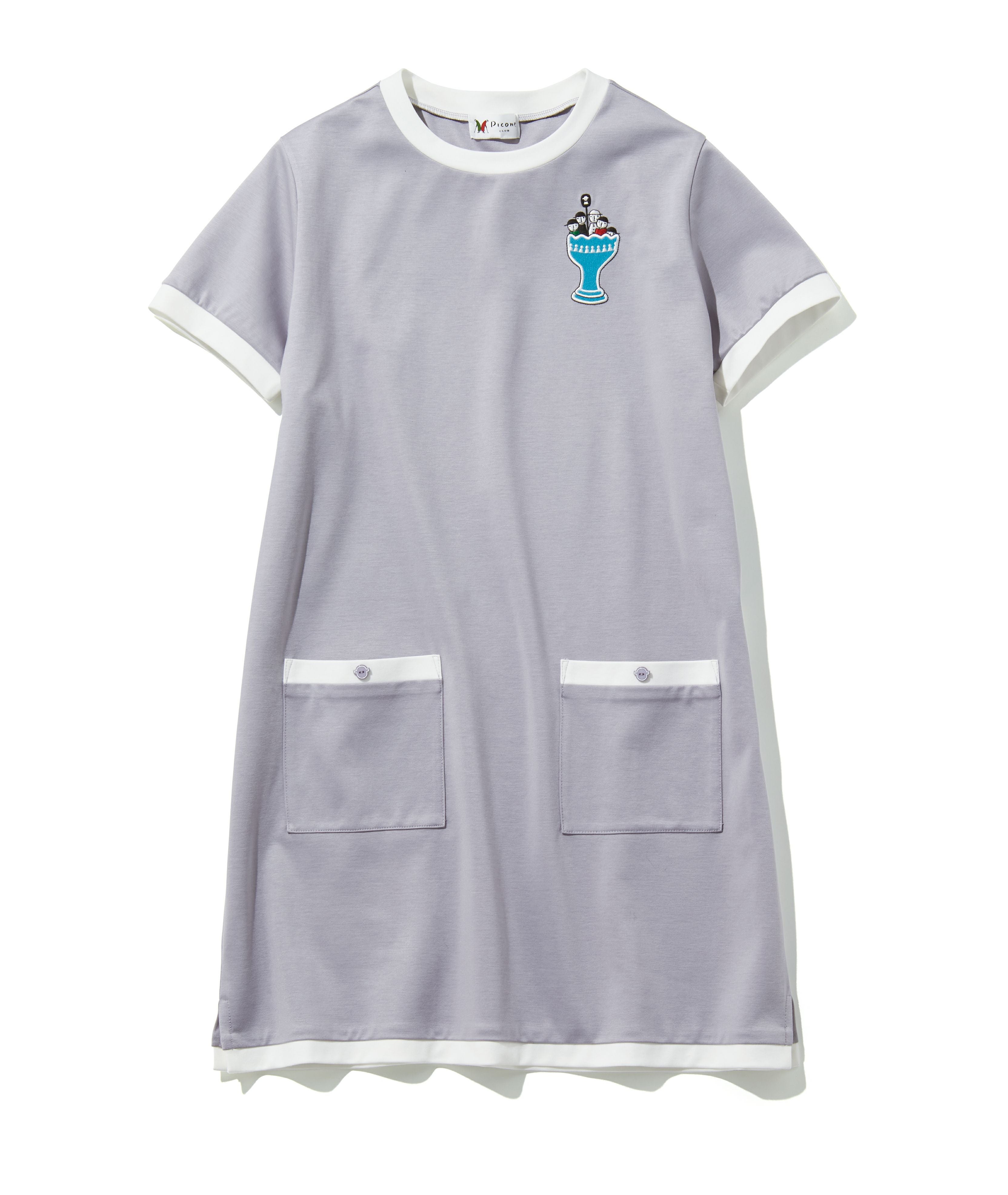 UVチュニック丈プルオーバー（ライトグレー）