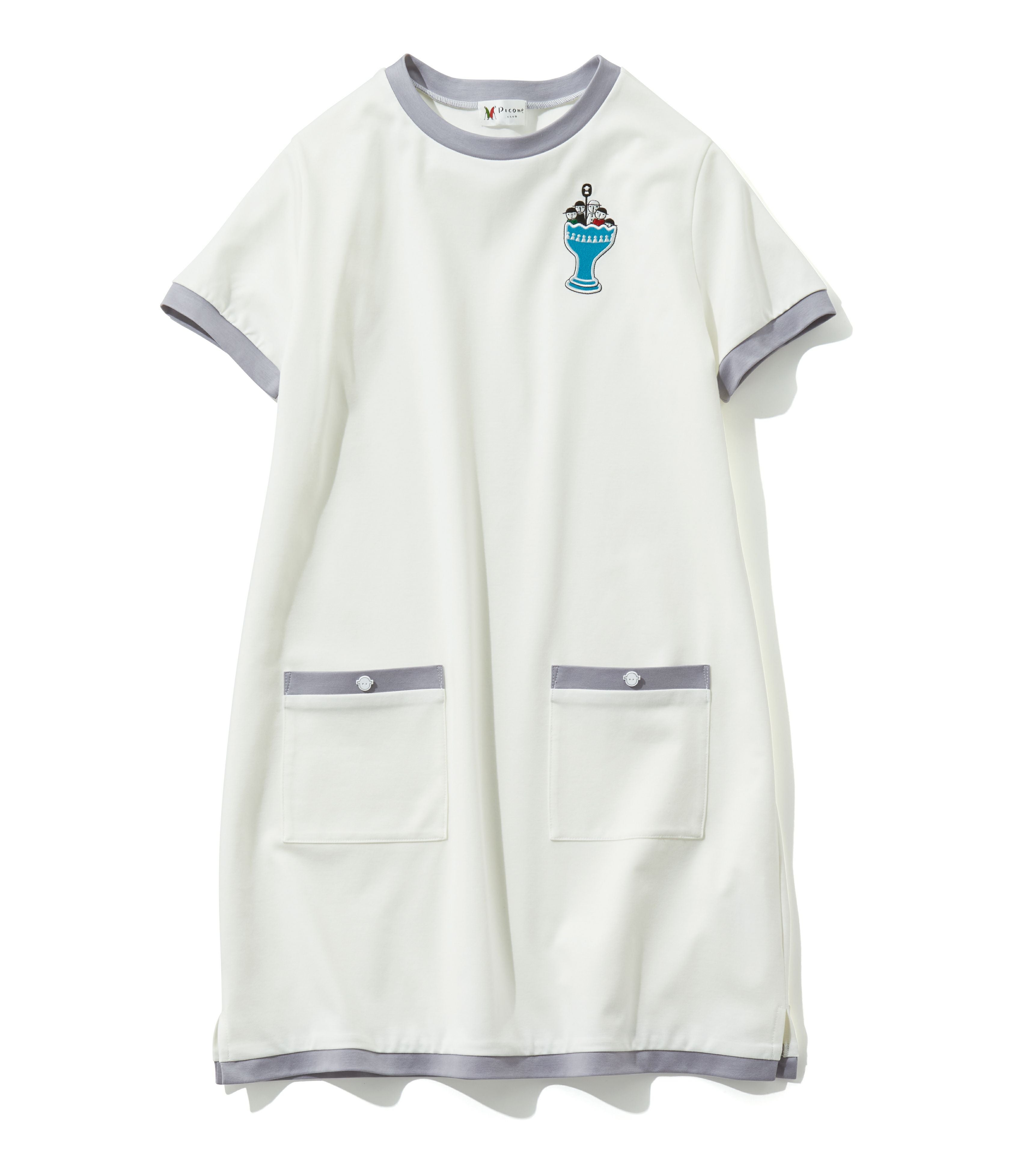 UVチュニック丈プルオーバー（ホワイト）