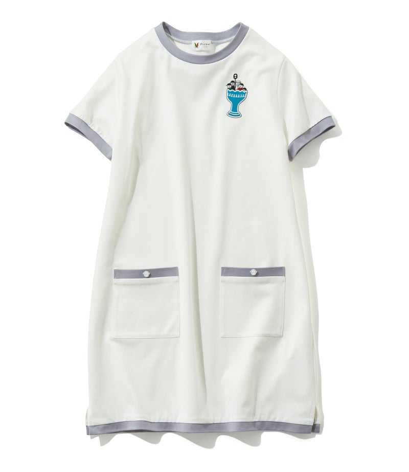 UVチュニック丈プルオーバー（ホワイト）