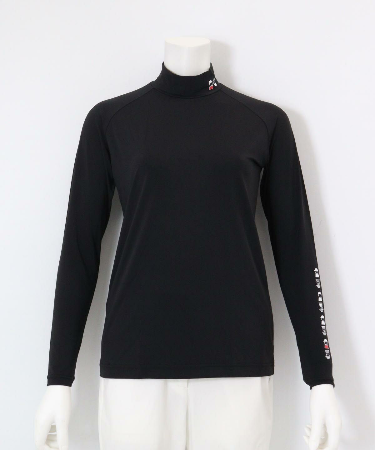 UV冷却ネックポイントプルオーバー(ブラック)