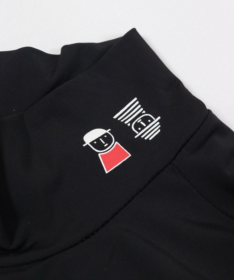 首元デザイン部分（ブラック）