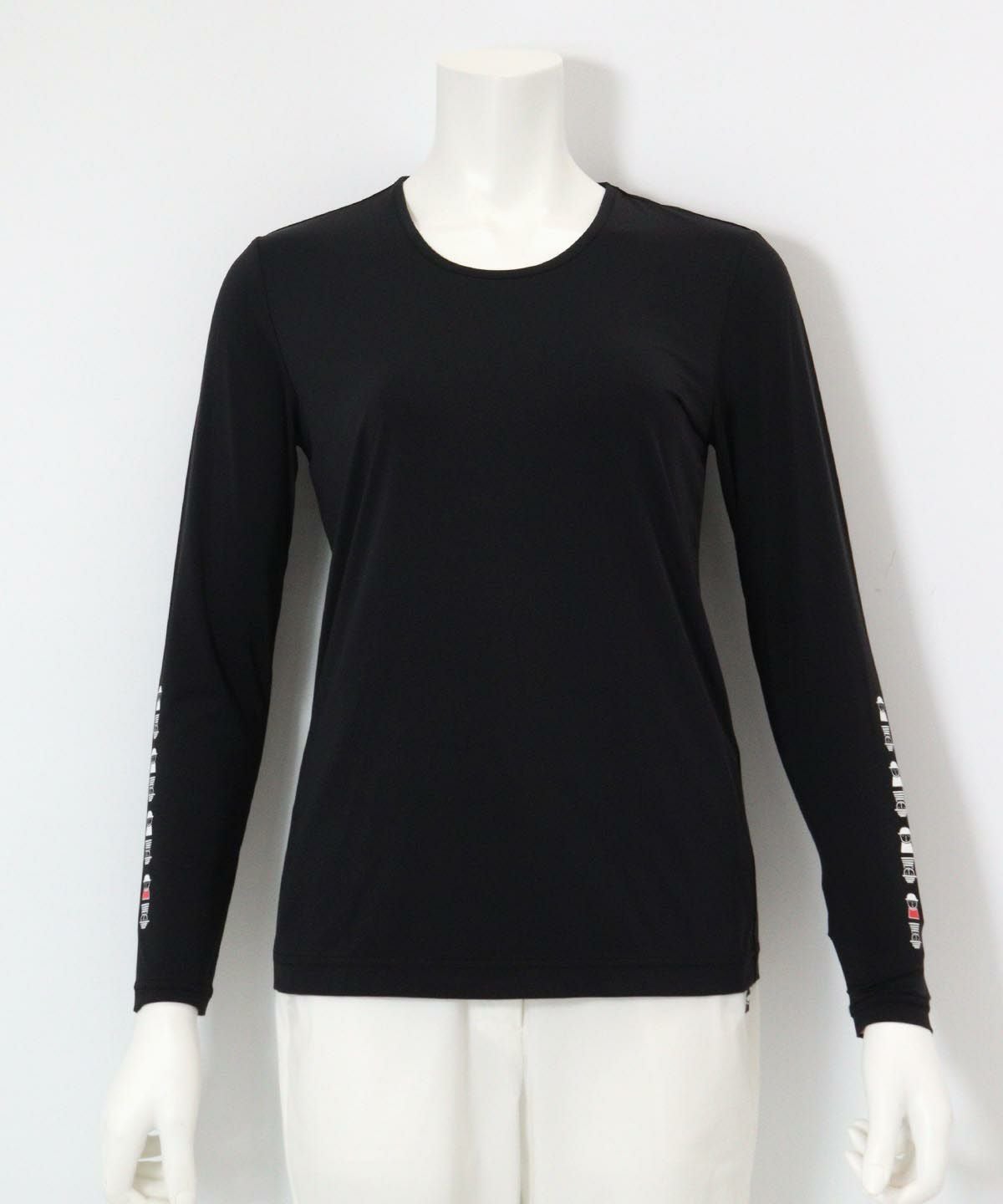 UV冷却袖プリントインナー(ブラック)