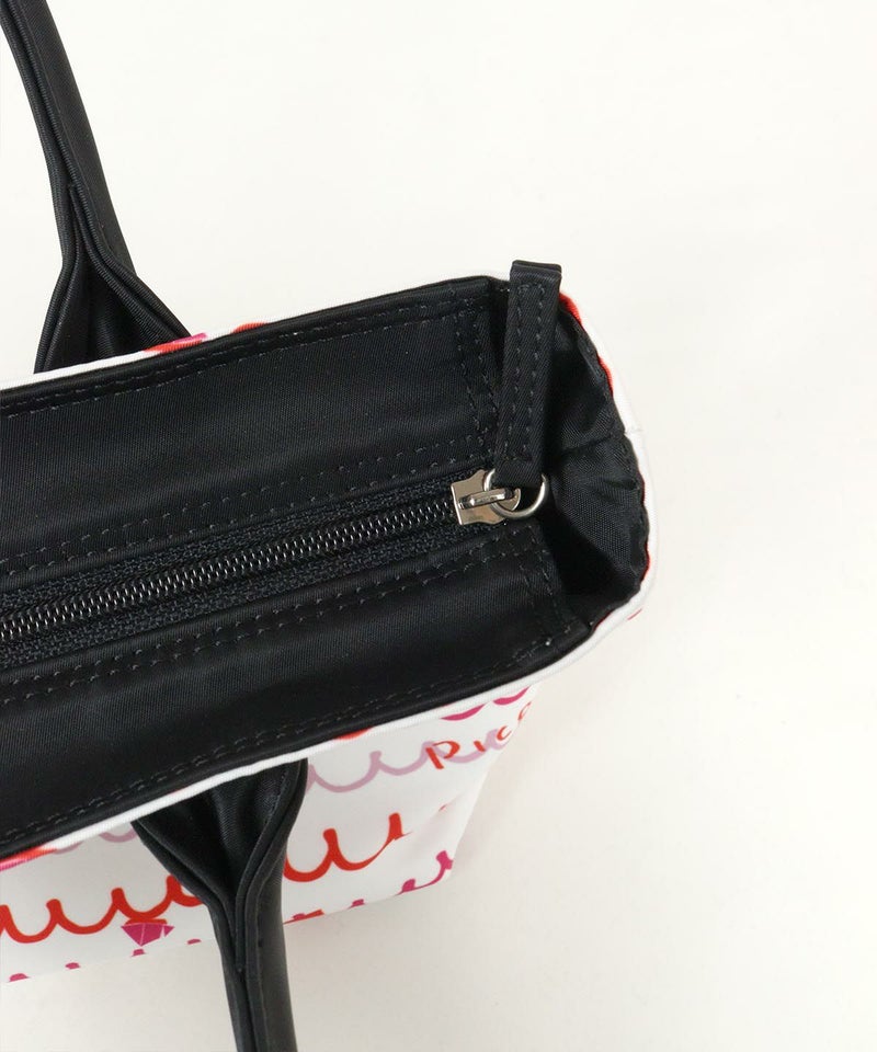 上ファスナー部分（ホワイト×レッド）